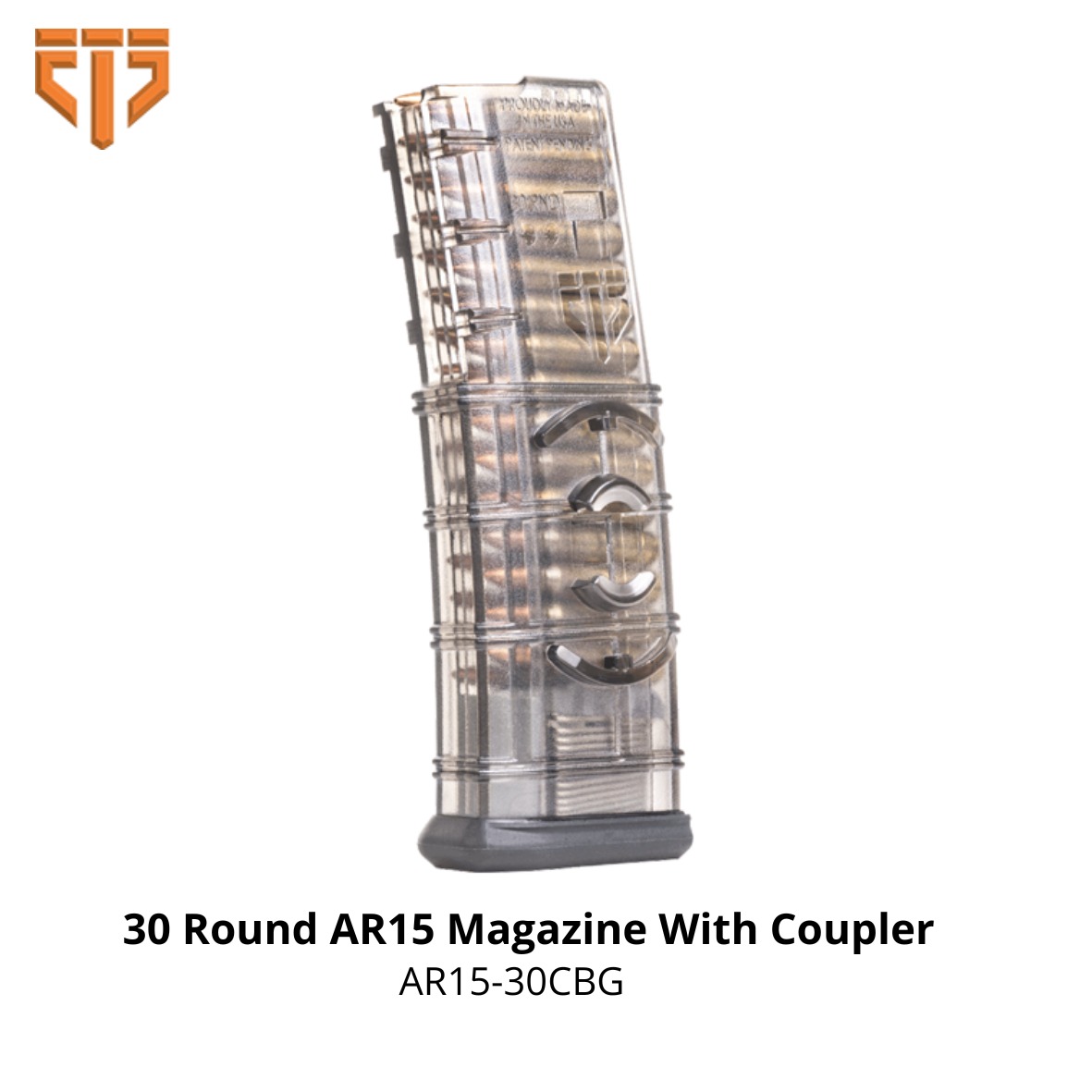 ETS 30 Round AR15 Magazine With Coupler